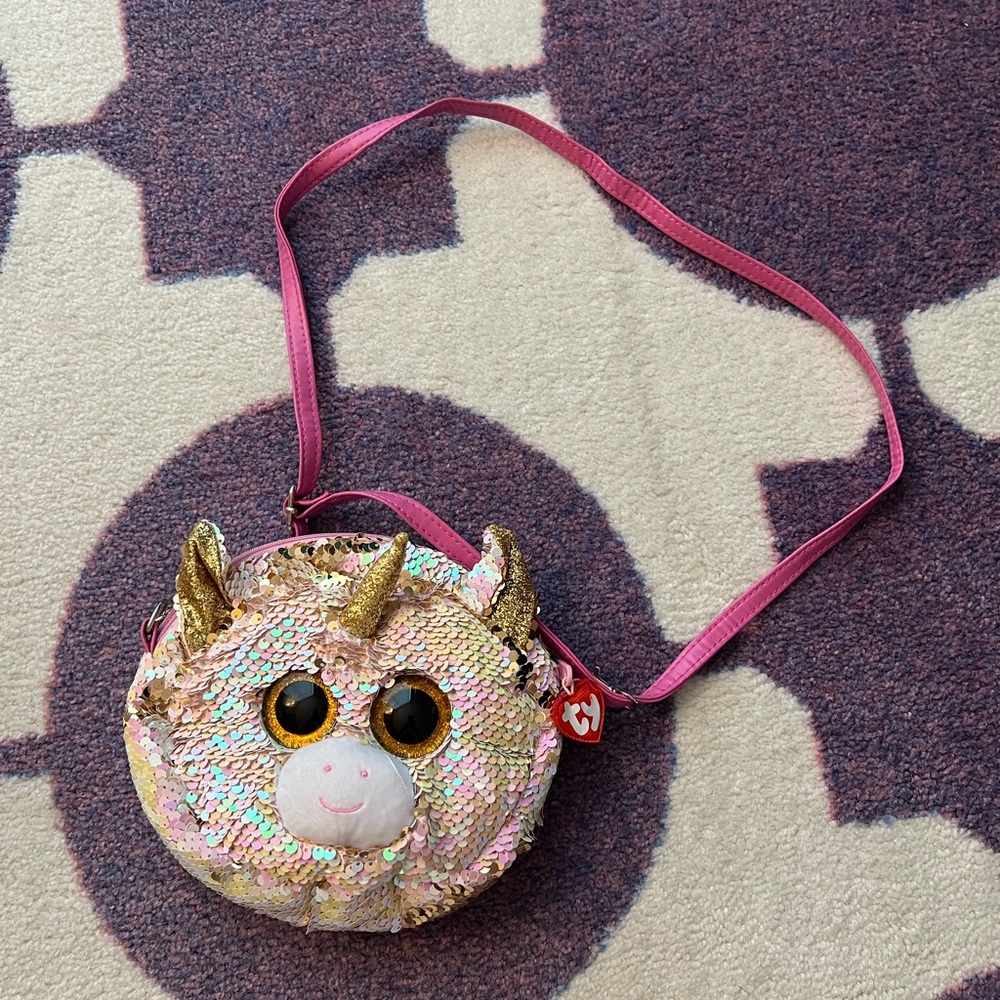 TY Fashion Flippy Sequin Purse - Fantasia the Unicorn